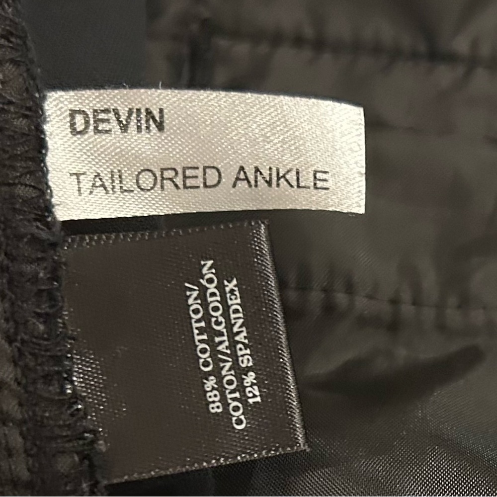 Ann Taylor Devin Tailored Ankle Pants, 10P, Black - Picture 5 of 6